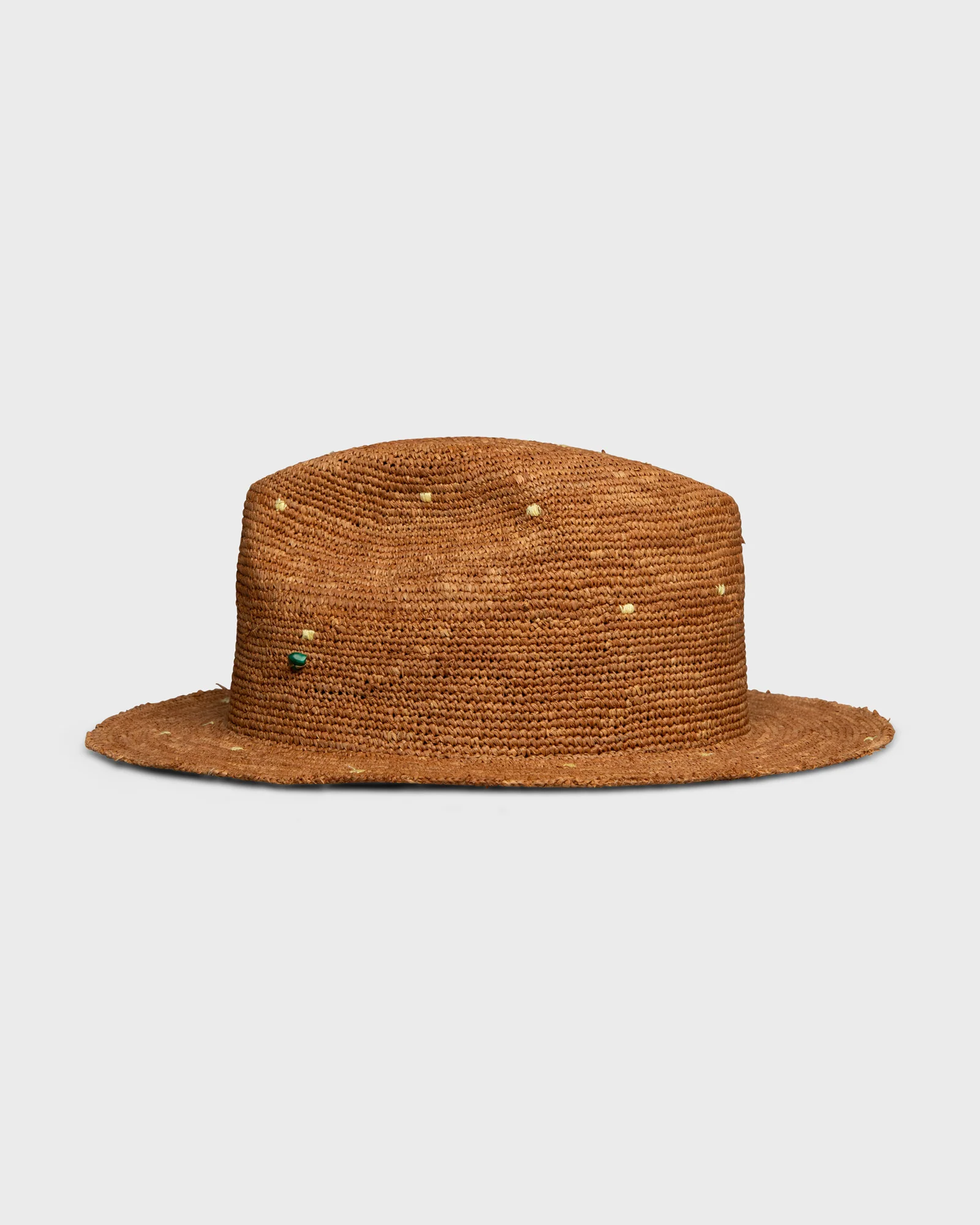 Hobo Rafia Crochet Tea Dye Yellow Stitch - Image 6